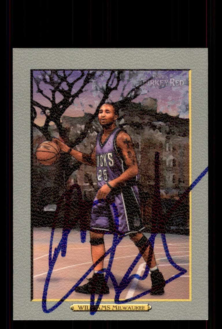 Signed Basketball Card Auto Maurice Williams 2006-07 Topps Turkey Red #115