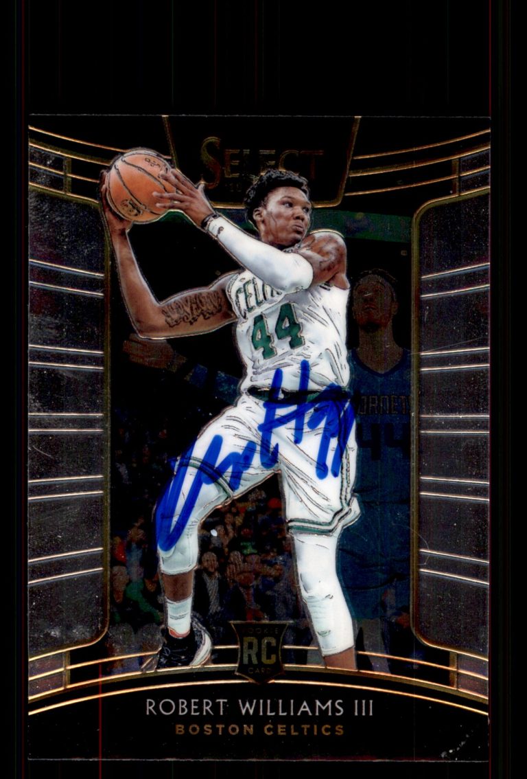Signed Basketball Card Auto Robert Williams III 2018-19 Panini Select #69