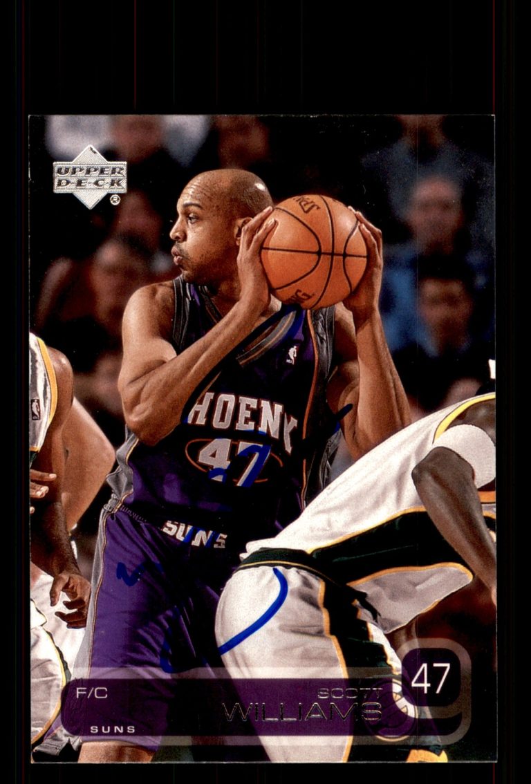 Signed Basketball Card Auto Scott Williams 2002-03 Upper Deck #346 Phoenix Suns