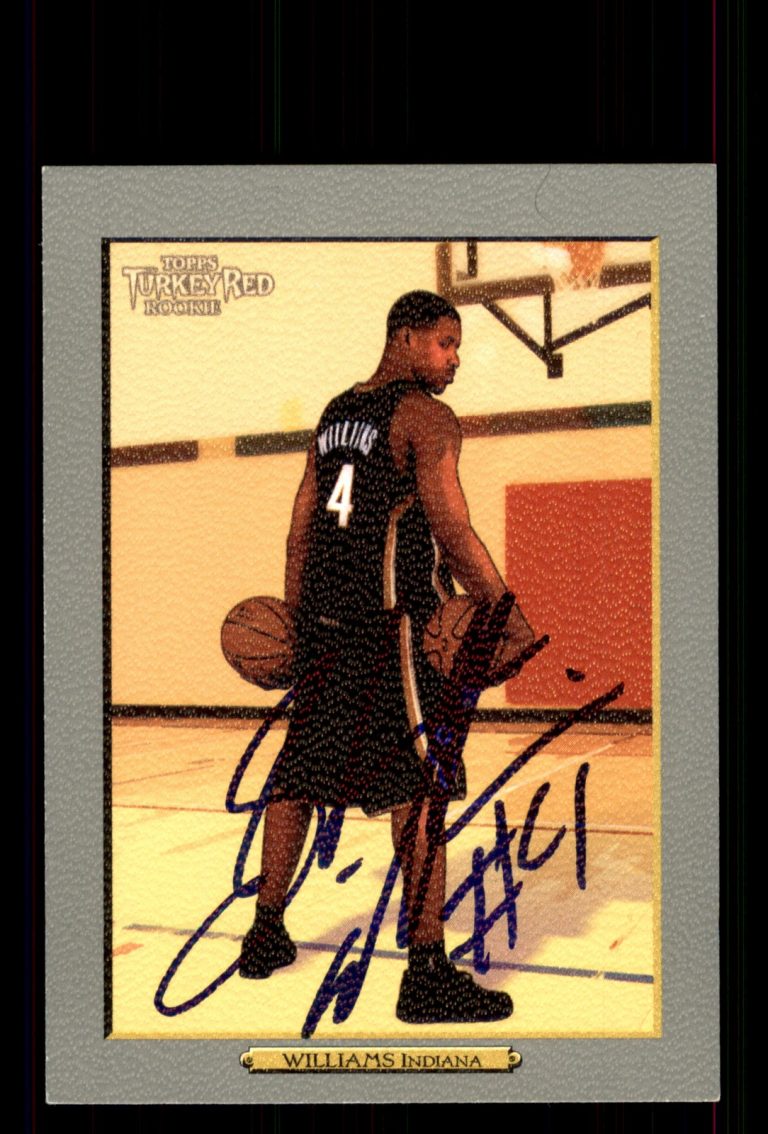 Signed Basketball Card Auto Shawne Williams 2006-07 Topps Turkey Red #186 Pacers