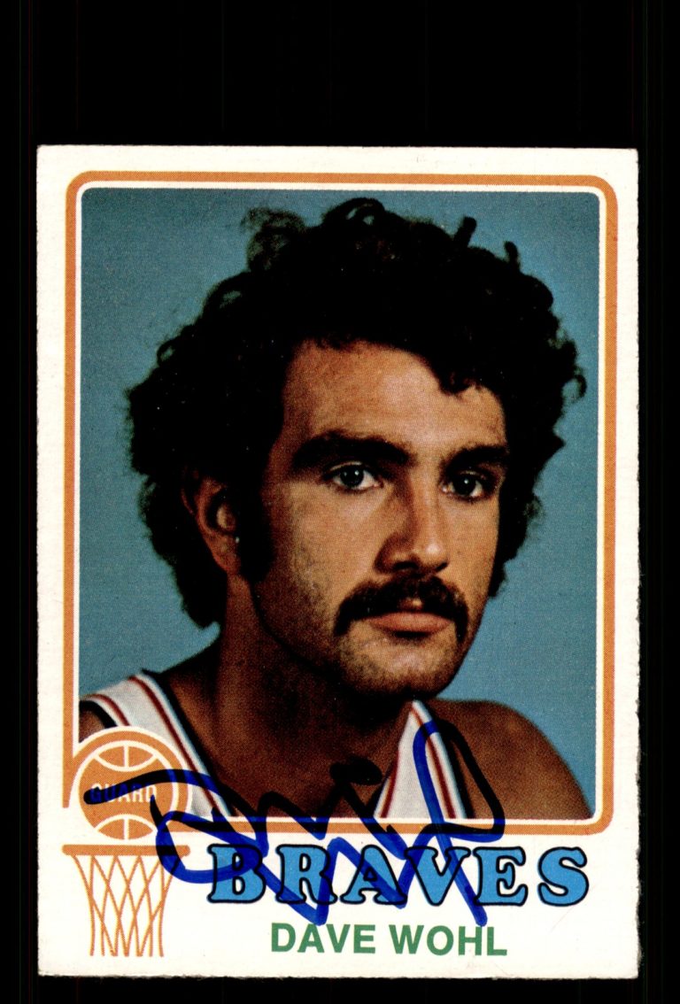 Signed Basketball Card Auto Dave Wohl 1973-74 Topps #6 Buffalo Braves
