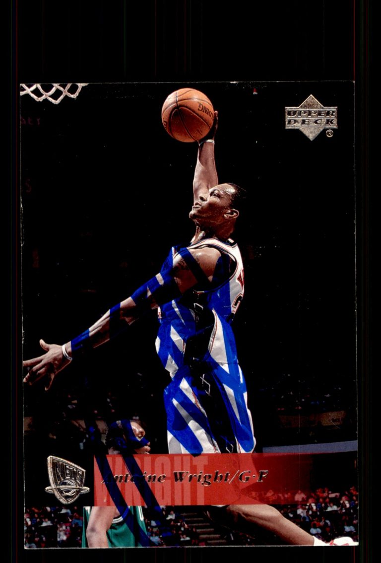 Signed Basketball Card Auto Antoine Wright 2006-07 Upper Deck #122 Nets