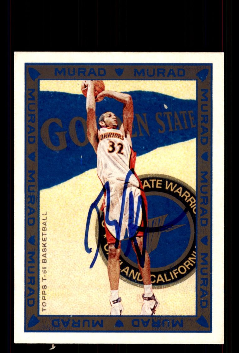 Signed Basketball Card Auto Brandan Wright 2008-09 Topps T-51 Murad #25 Warriors