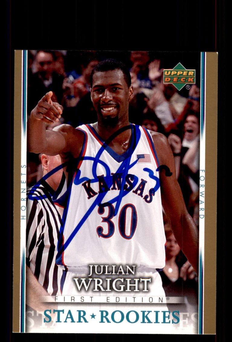 Signed Basketball Card Auto Julian Wright 2007-08 Upper Deck First Edition #213