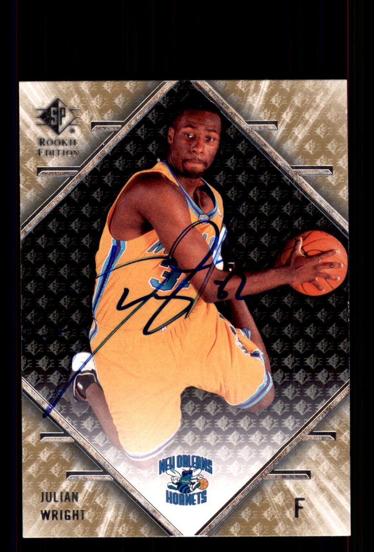 Signed Basketball Card Auto Julian Wright 2007-08 SP Rookie Edition #69