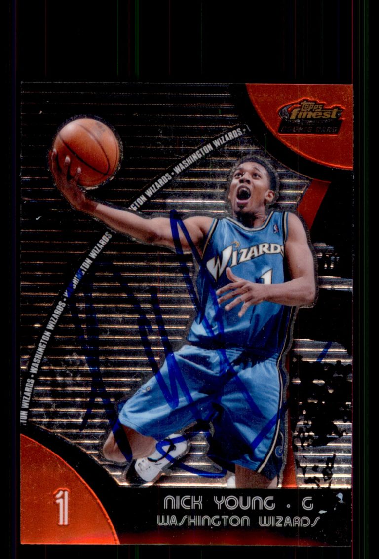 Signed Basketball Card Auto Nick Young 2007-08 Finest #79 Washington Wizards