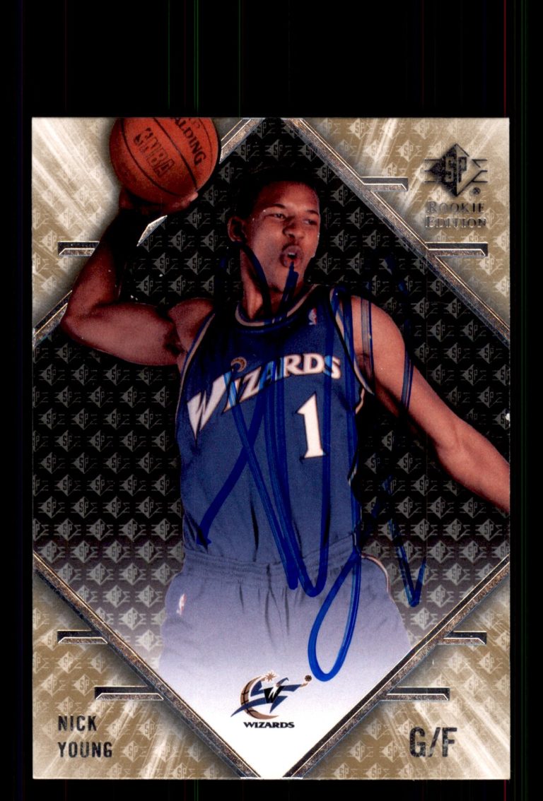 Signed Basketball Card Auto Nick Young 2007-08 SP Rookie Edition #102 Wizards