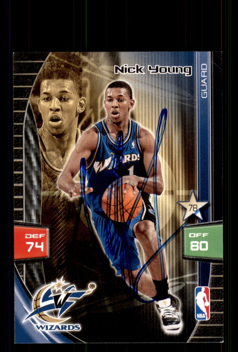 Signed Basketball Card Auto Nick Young 2009-10 Panini Adrenalyn XL Wizards