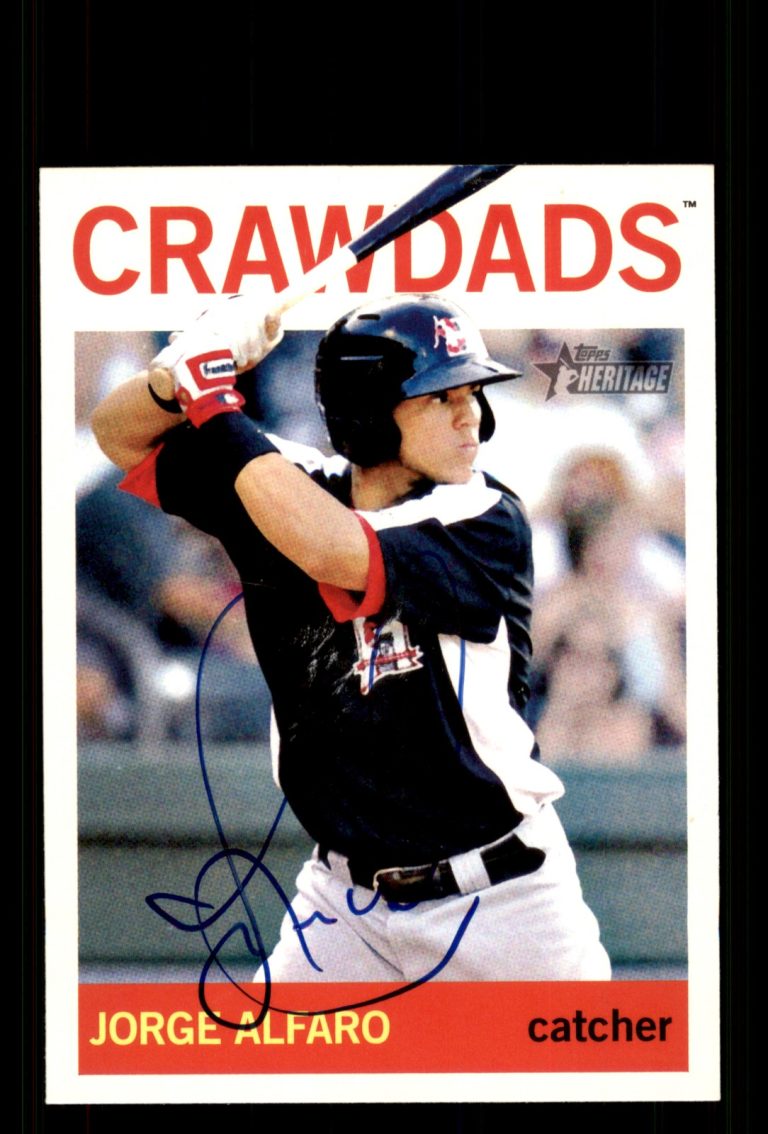 Signed Baseball Card Auto Jorge Alfaro 2013 Topps Heritage Minor League #83