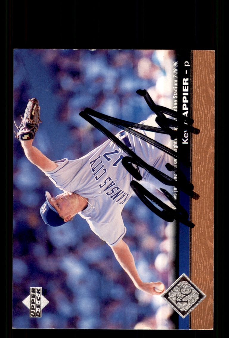 Signed Baseball Card Auto Kevin Appier 1997 Upper Deck #389 Kansas City Royals