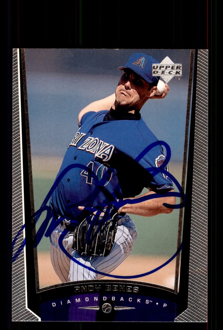 Signed Baseball Card Auto Andy Benes 1999 Upper Deck #28 Arizona Diamondbacks