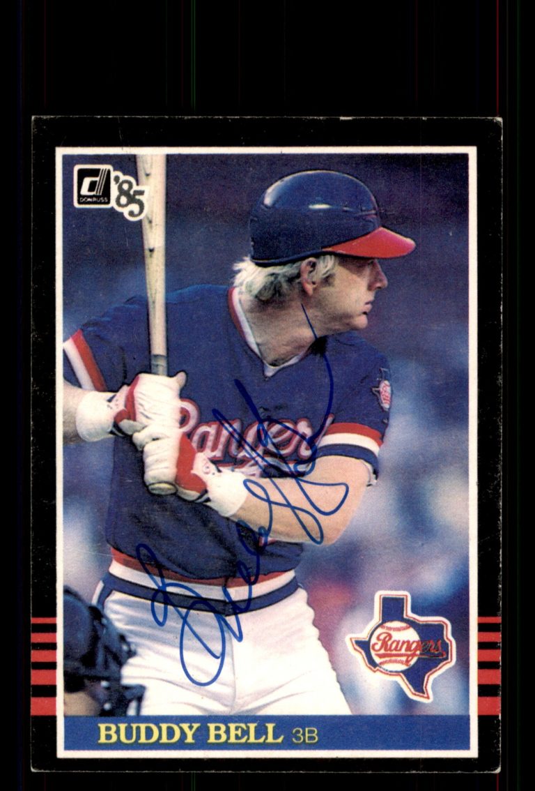 Signed Baseball Card Auto Buddy Bell 1985 Donruss #56 Texas Rangers