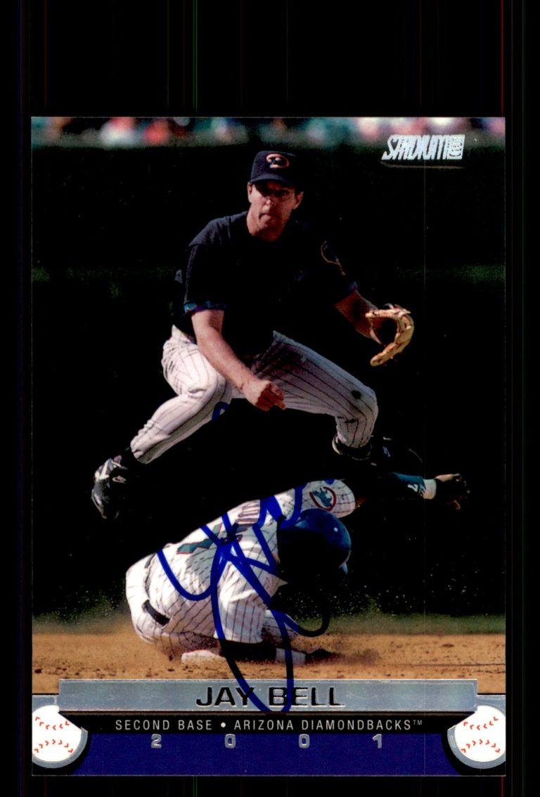 Signed Baseball Card Auto Jay Bell 2001 Stadium Club #23 Arizona Diamondbacks