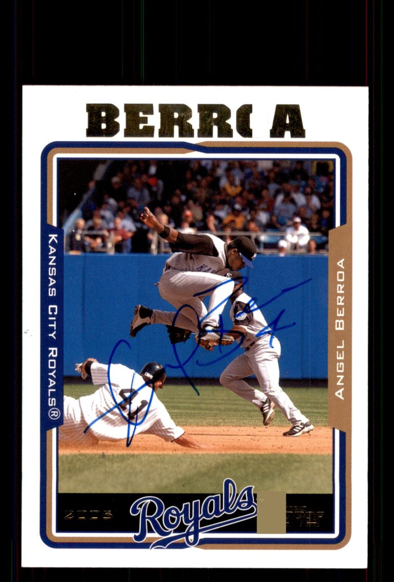 Signed Baseball Card Auto Angel Berroa 2005 Topps #251 Kansas City Royals
