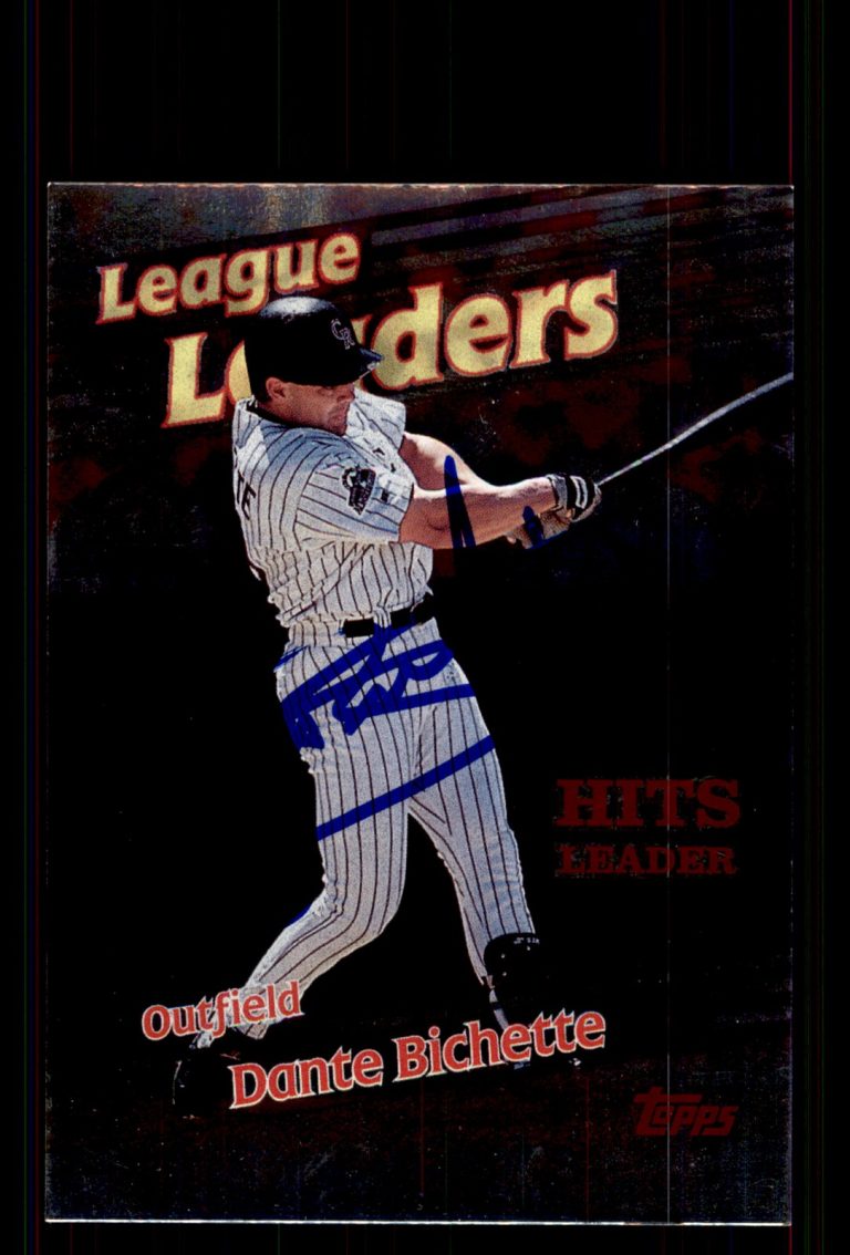 Signed Baseball Card Auto Dante Bichette 1999 Topps #227 Colorado Rockies