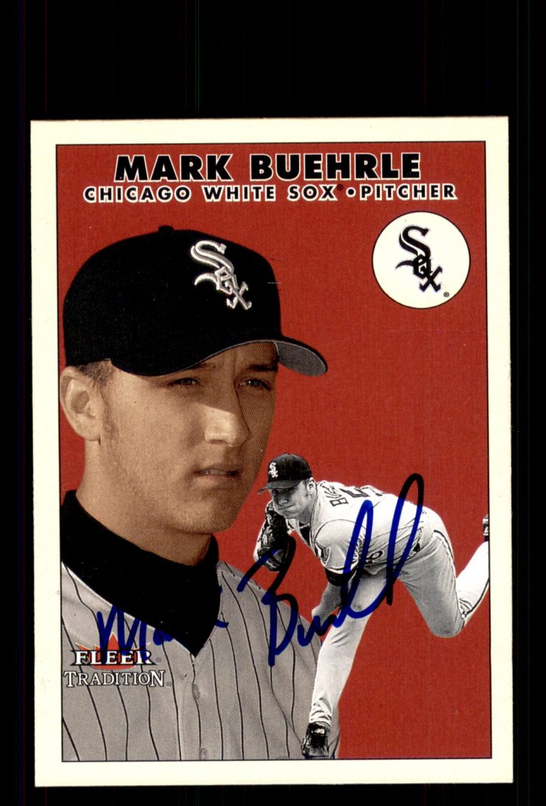 Signed Baseball Card Auto Mark Buehrle 2000 Fleer Tradition Update #U17