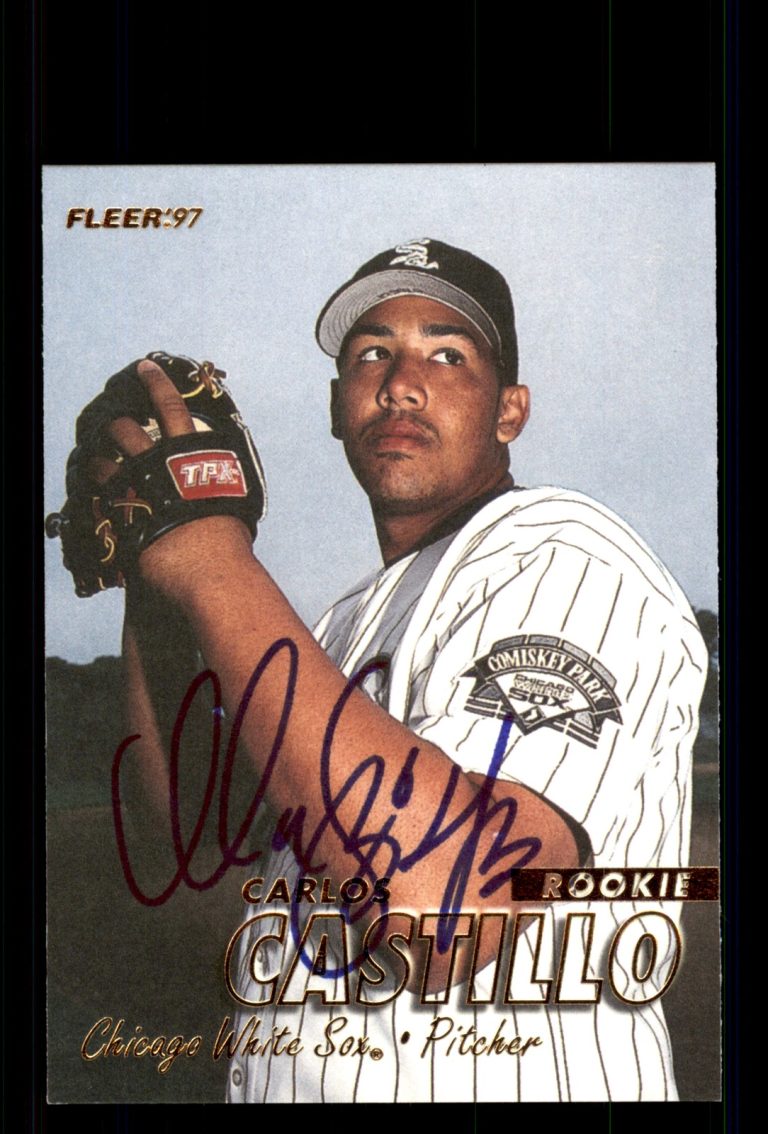 Signed Baseball Card Auto Carlos Castillo 1997 Fleer #645 Chicago White Sox