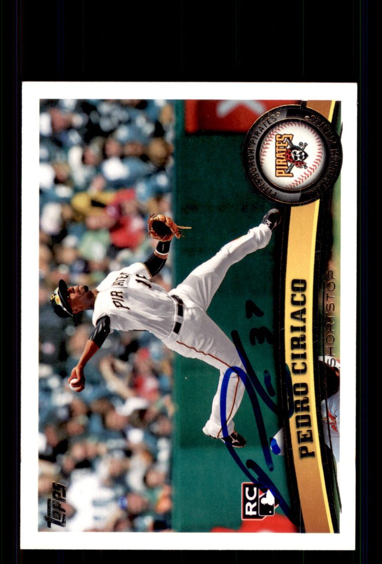Signed Baseball Card Auto Pedro Ciriaco 2011 Topps #238 Pittsburgh Pirates
