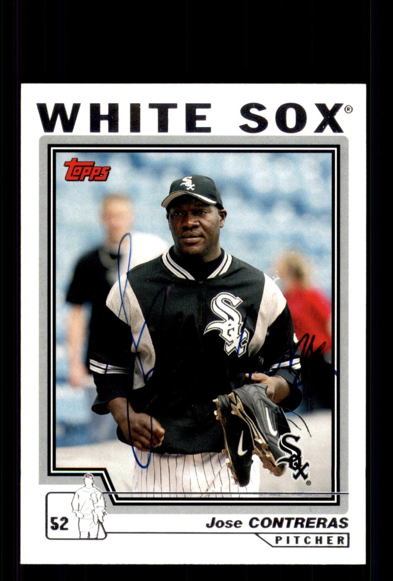 Signed Baseball Card Auto Jose Contreras 2004 Topps Traded #T57 White Sox