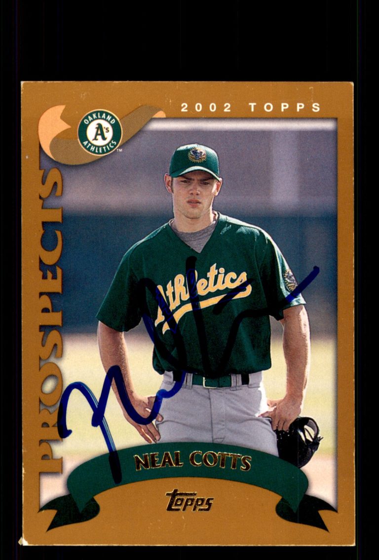 Signed Baseball Card Auto Neal Cotts 2002 Topps Traded & Rookies #T134