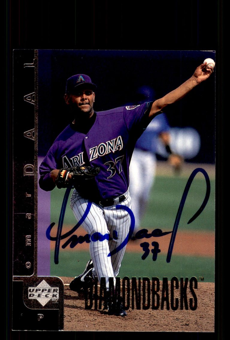 Signed Baseball Card Auto Omar Daal 1998 Upper Deck #639 Arizona Diamondbacks