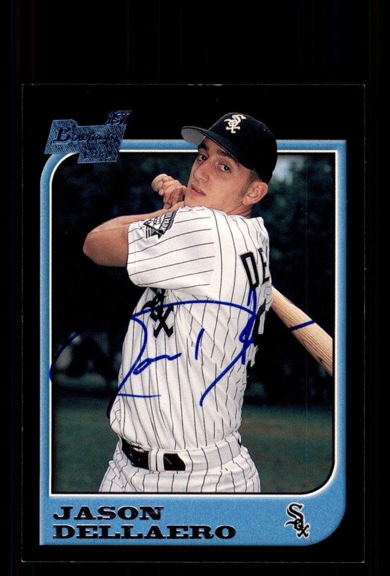 Signed Baseball Card Auto Jason Dellaero 1997 Bowman #440 Chicago White Sox
