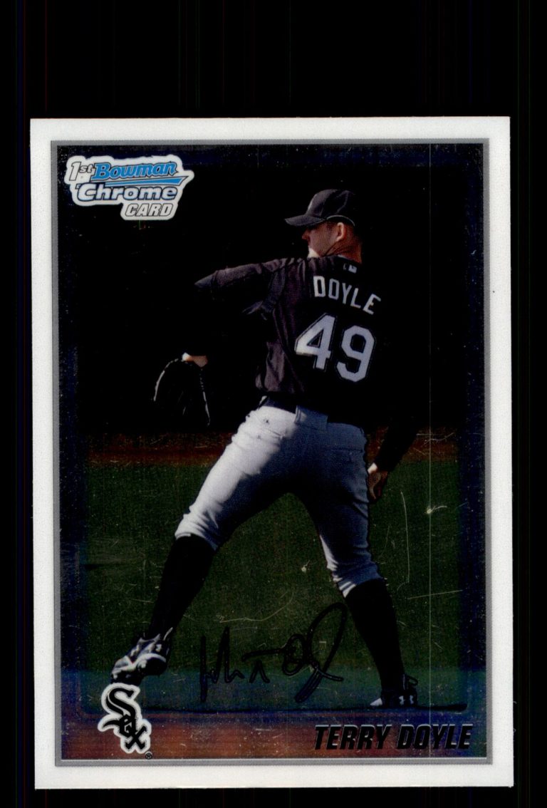 Signed Baseball Card Auto Terry Doyle 2010 Bowman Chrome #BCP175 White Sox