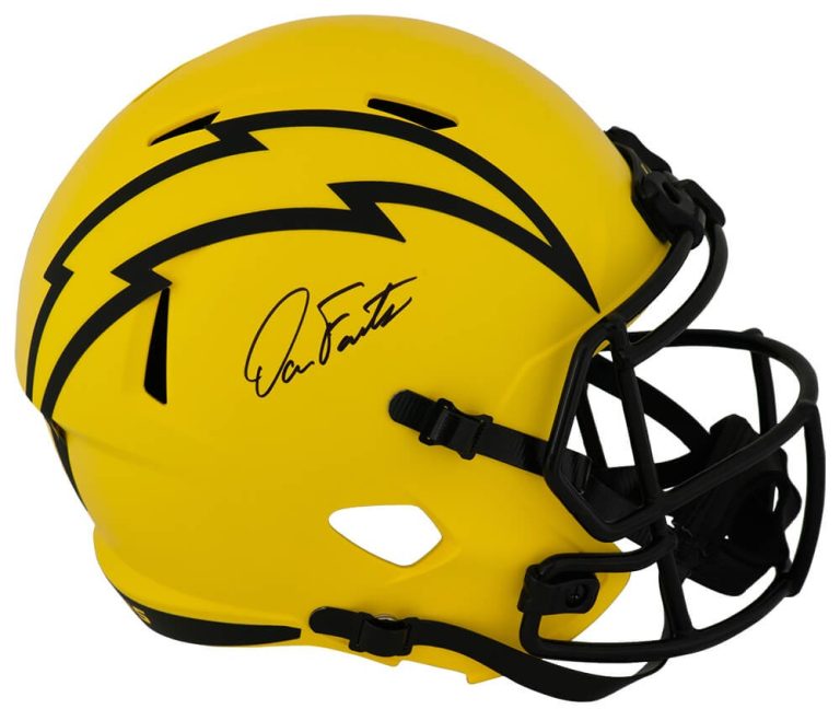 Dan Fouts Signed Chargers RAVE Riddell Full Size Replica Helmet - (SCHWARTZ COA)