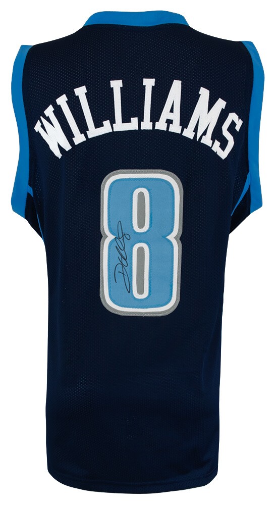 Deron Williams Signed Navy Custom Basketball Jersey - (SCHWARTZ COA)