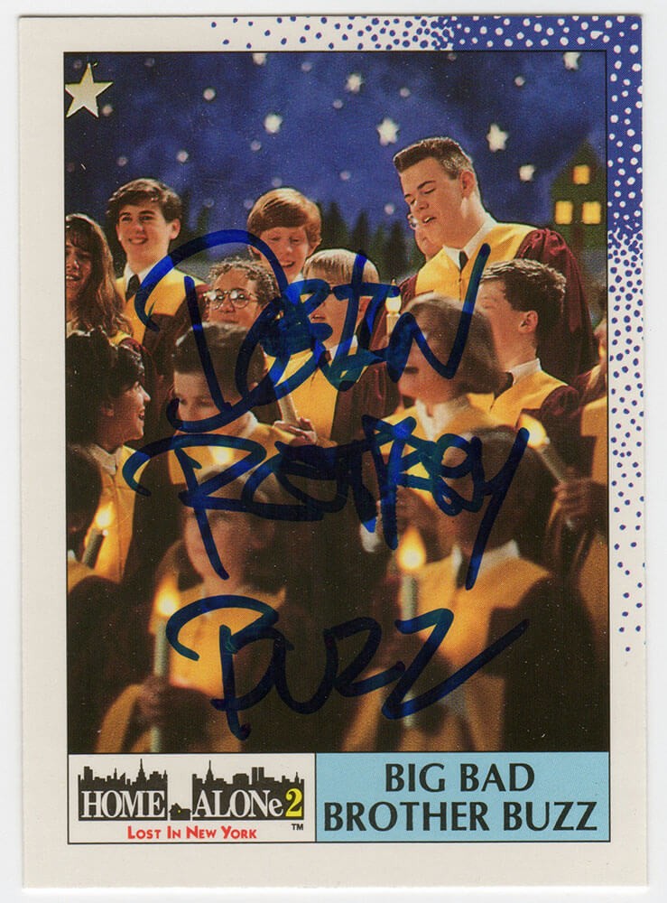 Devin Ratray Signed 1992 Topps Home Alone 2 Big Bad Brother Buzz Card #11 SS COA