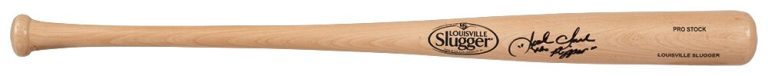 Jack Clark Signed Louisville Slugger Pro Blonde Baseball Bat w/Ripper - (SS COA)