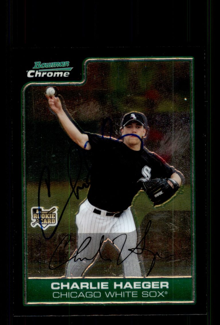 Signed Baseball Card Auto Charlie Haeger 2006 Bowman Chrome #BDP35 White Sox