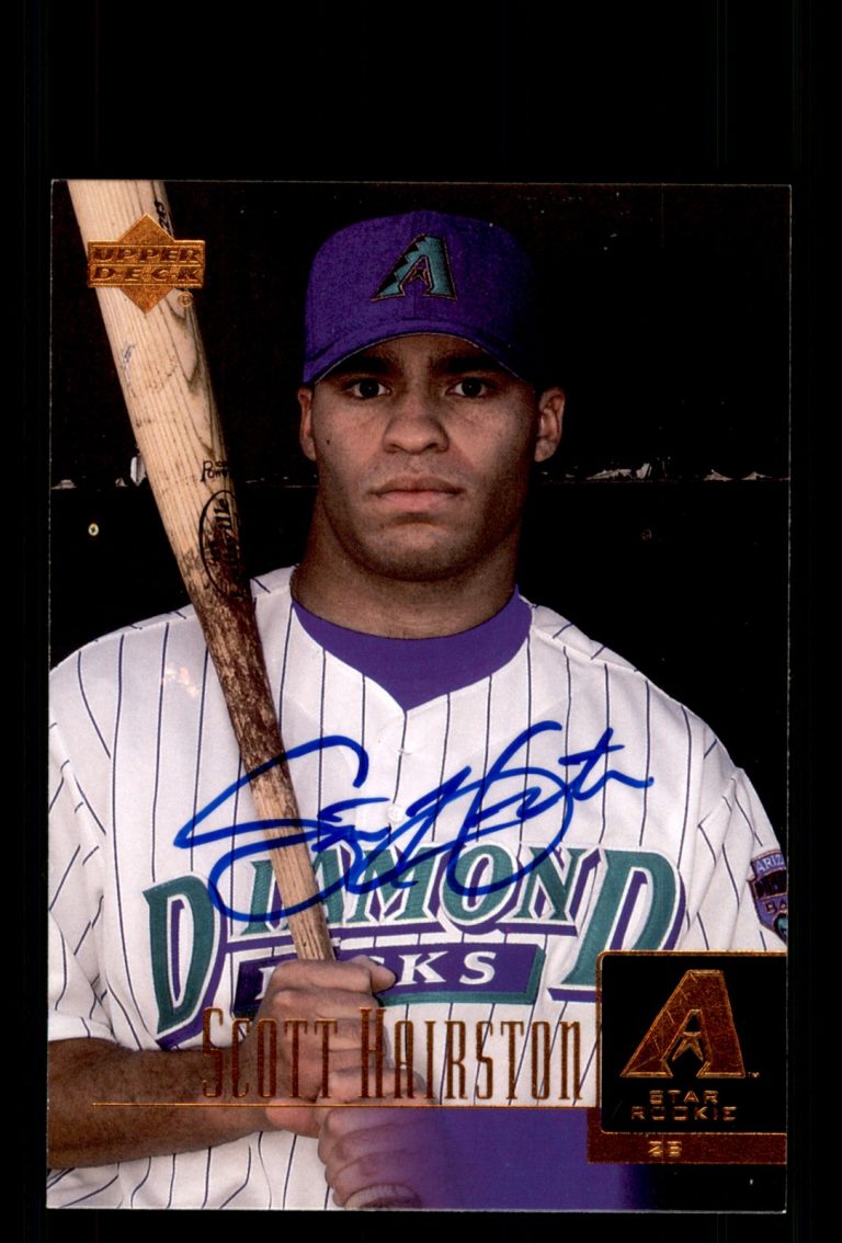 Signed Baseball Card Auto Scott Hairston 2001 Upper Deck Prospect Premieres #33