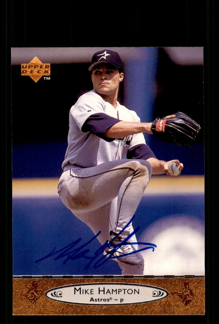 Signed Baseball Card Auto Mike Hampton 1996 Upper Deck #82 Houston Astros