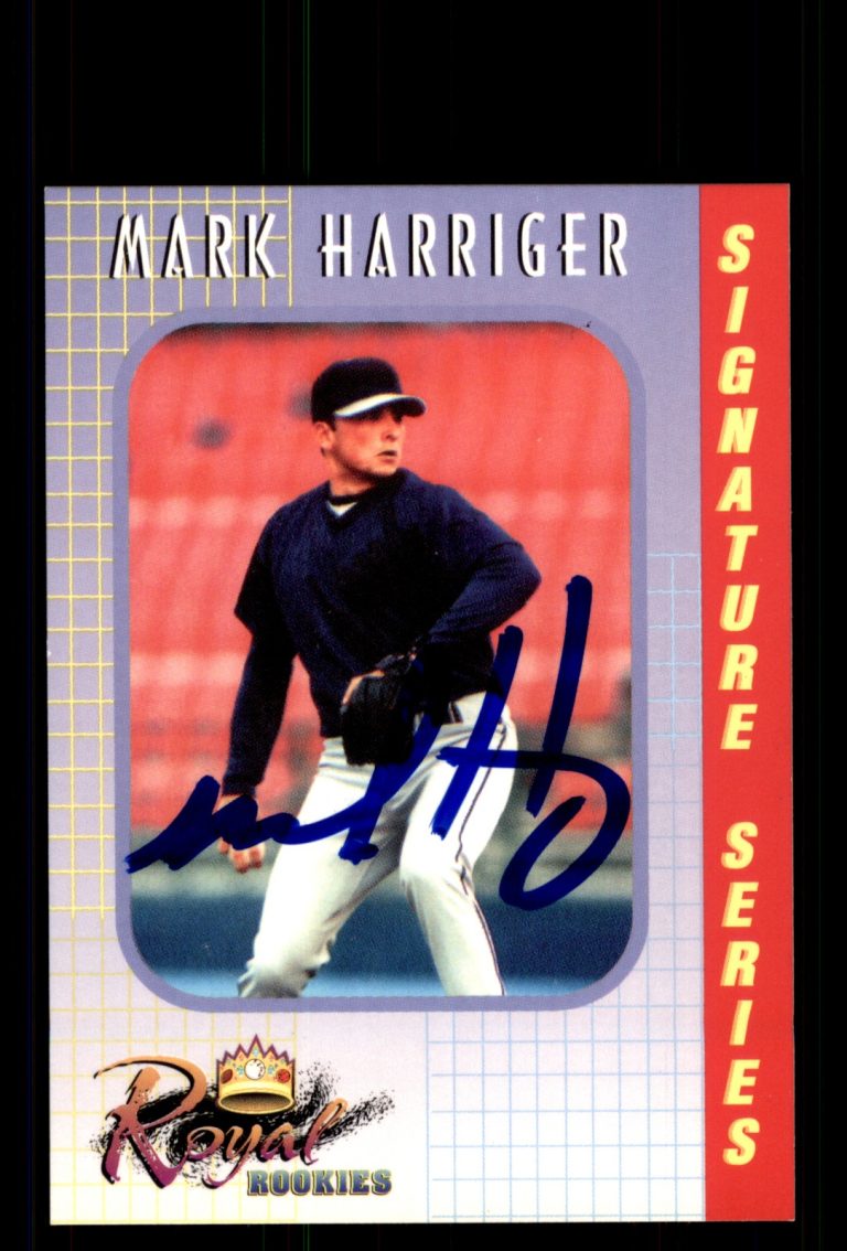 Signed Baseball Card Auto Mark Harriger 2000 Royal Rookies #30 Anaheim Angels