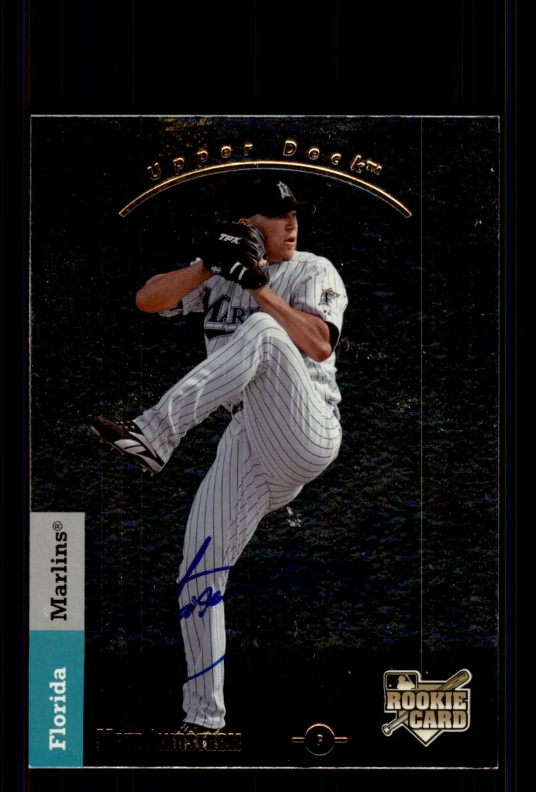 Signed Baseball Card Auto Matt Lindstrom 2007 SP Rookie Edition #213 Marlins