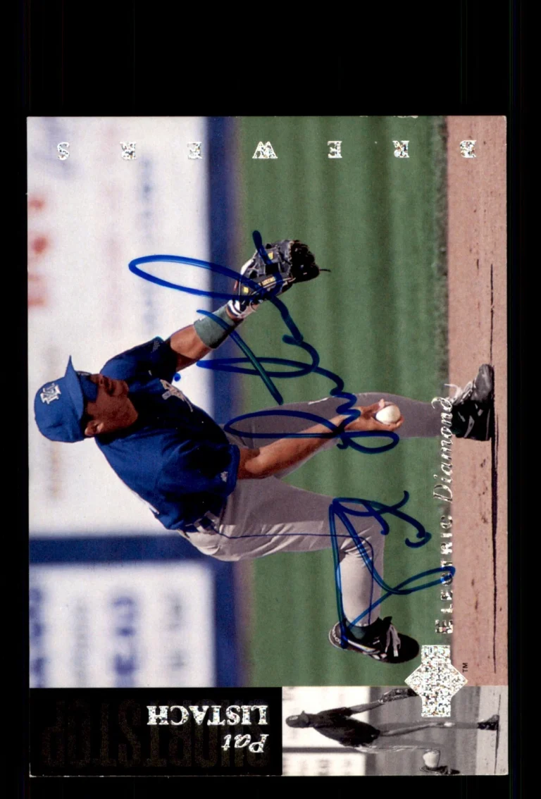 Signed Baseball Card Auto Pat Listach 1994 Upper Deck #305 Milwaukee Brewers