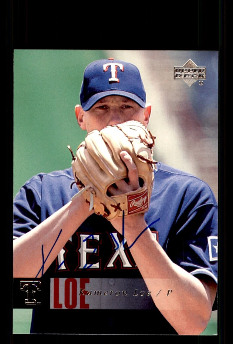 Signed Baseball Card Auto Kameron Loe 2006 Upper Deck #838 Texas Rangers