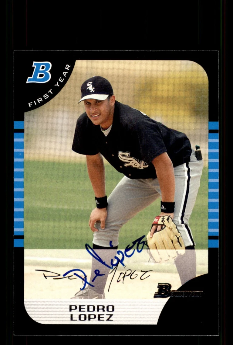 Signed Baseball Card Auto Pedro Lopez 2005 Bowman #254 Chicago White Sox