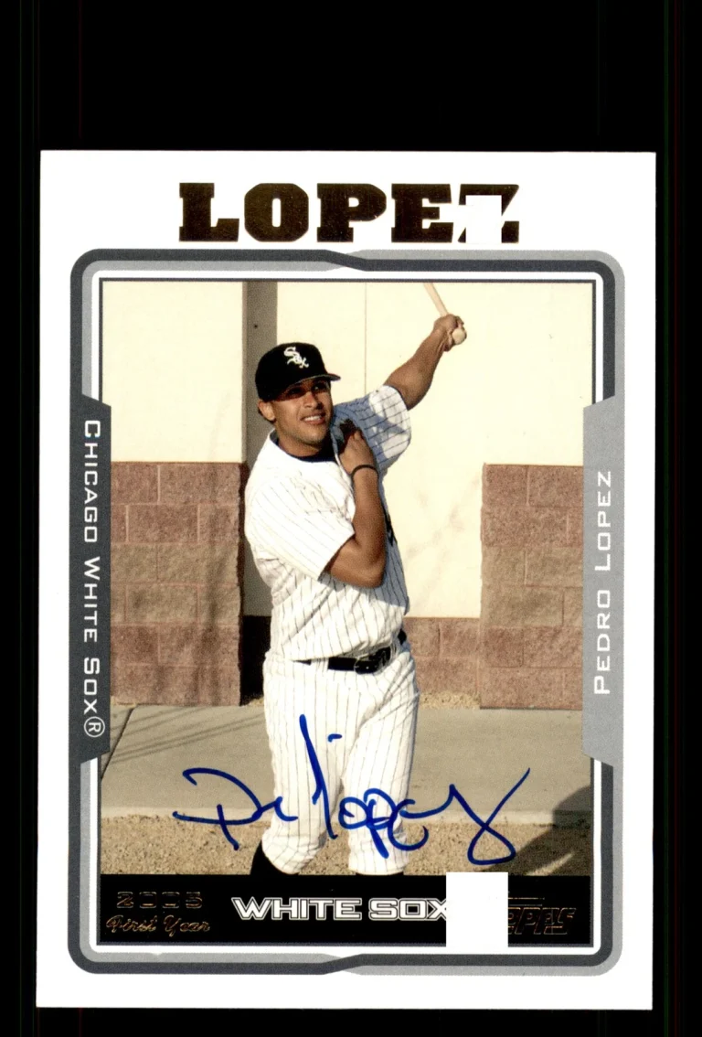 Signed Baseball Card Auto Pedro Lopez 2005 Topps #UH251 Chicago White Sox