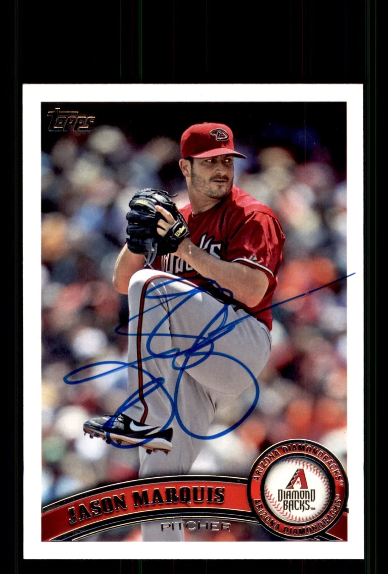 Signed Baseball Card Auto Jason Marquis 2011 Topps Update #US62