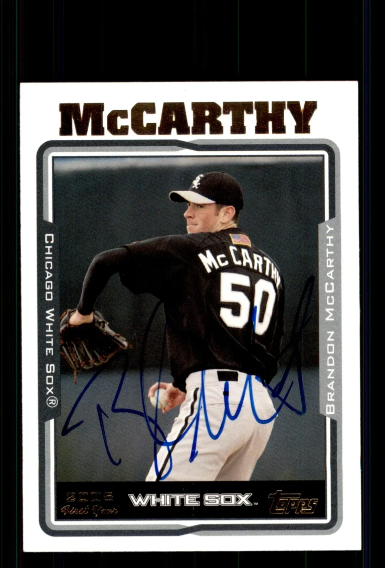 Signed Baseball Card Auto Brandon McCarthy 2005 Topps Update #UH264 White Sox
