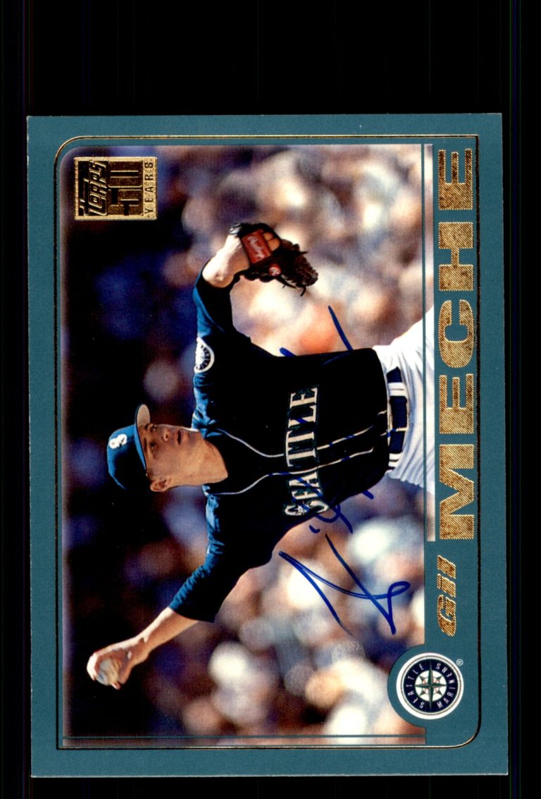 Signed Baseball Card Auto Gil Meche 2001 Topps #238 Seattle Mariners