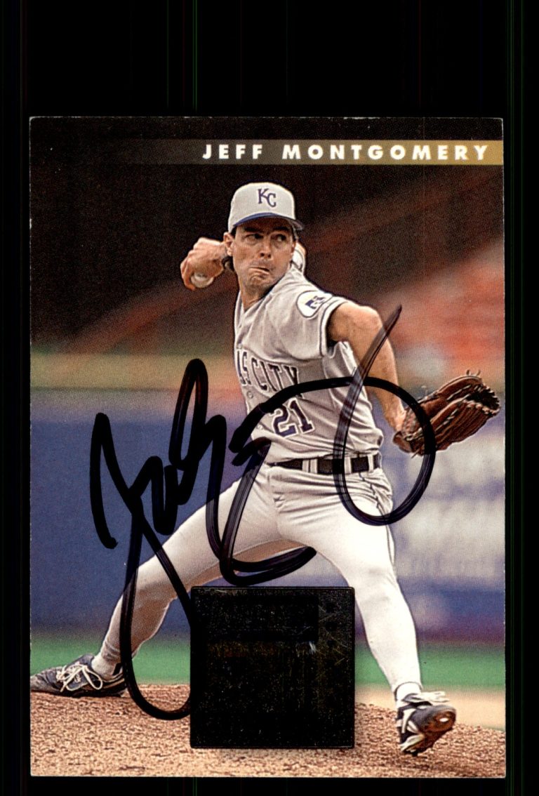 Signed Baseball Card Auto Jeff Montgomery 1996 Donruss #271 Kansas City Royals