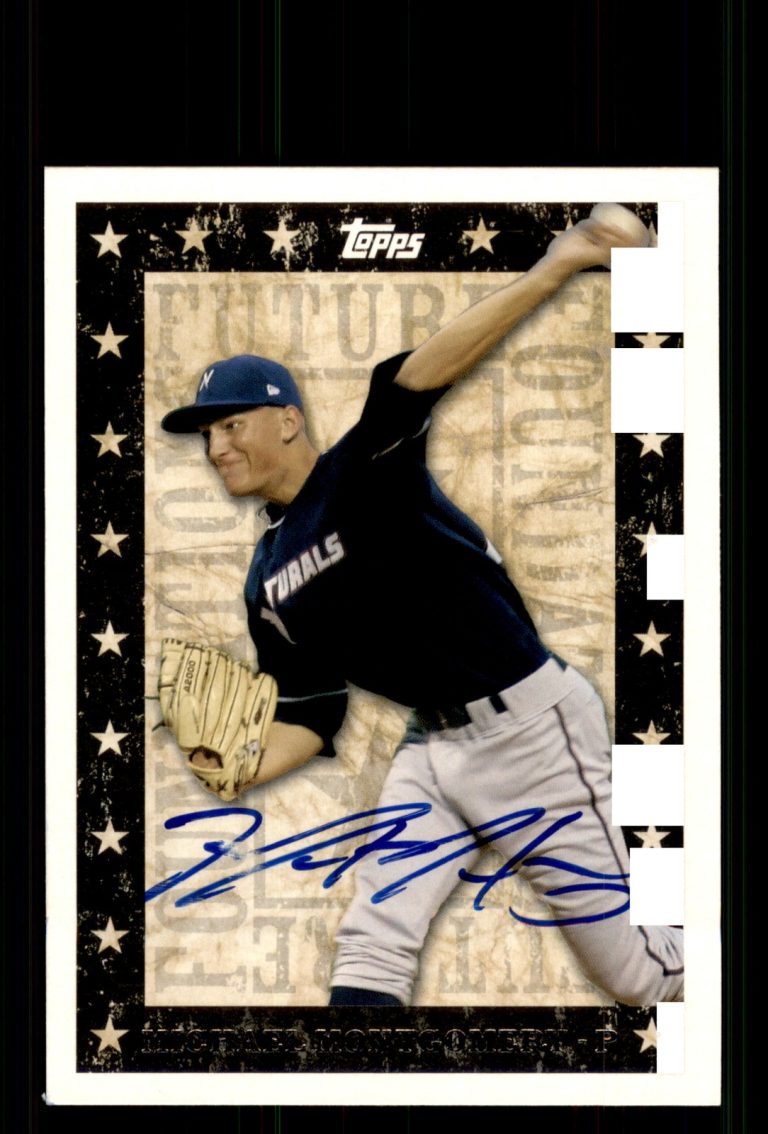 Signed Baseball Card Auto Mike Montgomery 2010 Topps Pro Debut #FF11 Naturals