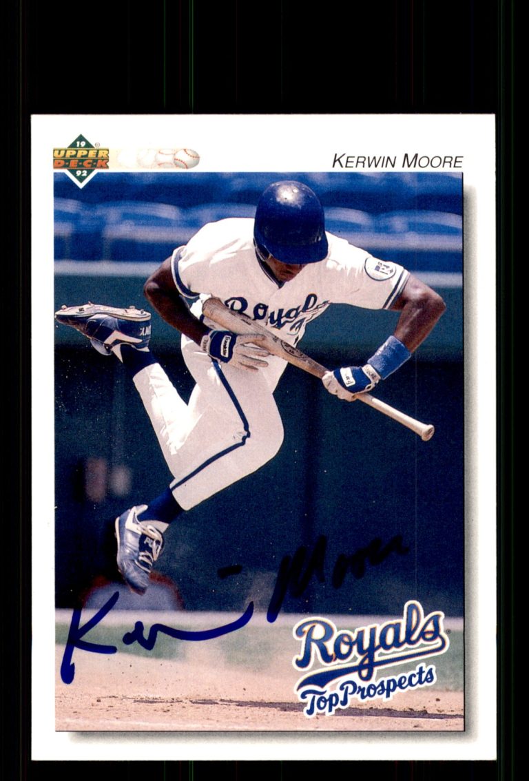 Signed Baseball Card Auto Kerwin Moore 1992 Upper Deck Minor League #278 Chicks