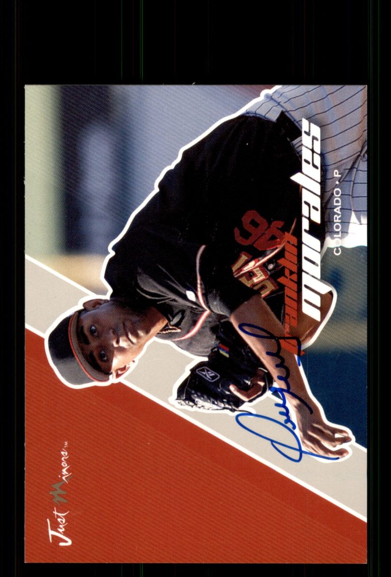 Signed Baseball Card Auto Franklin Morales 2007 Just Minors #JAPr-15 Rockies