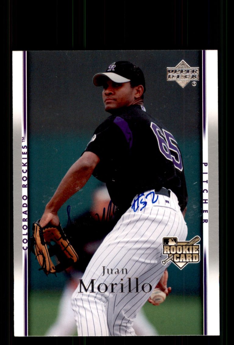 Signed Baseball Card Auto Juan Morillo 2007 Upper Deck #35 Colorado Rockies