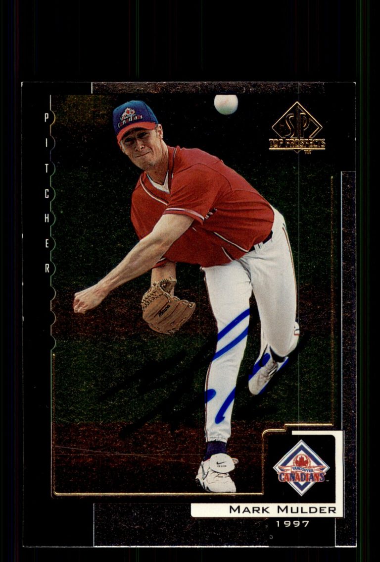 Signed Baseball Card Auto Mark Mulder 2000 SP Top Prospects #15 Canadians