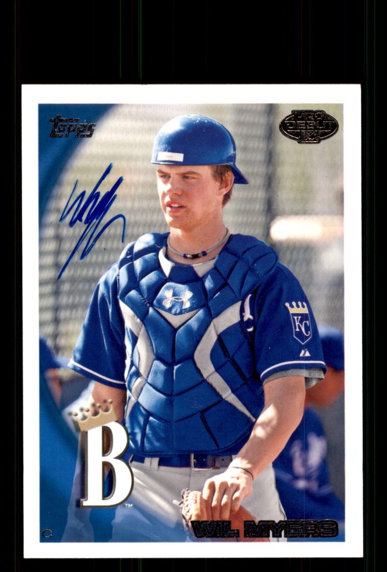 Signed Baseball Card Auto Wil Myers 2010 Topps Pro Debut #136 Burlington Royals